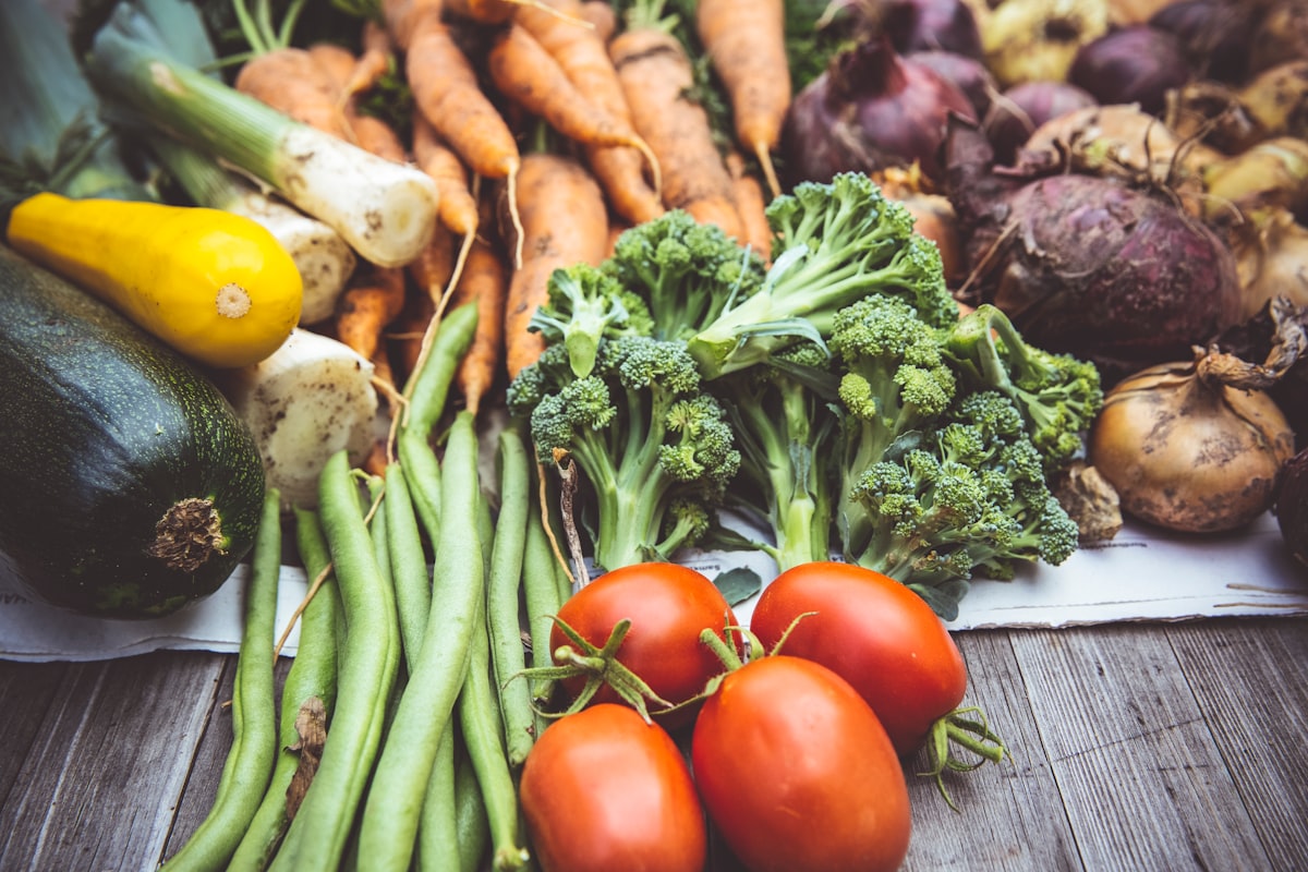 Fresh vegetables and budget-friendly cooking ingredients